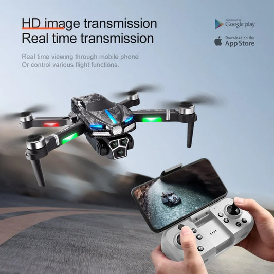 Dron V186 Con Tres Cámaras + Control Rem