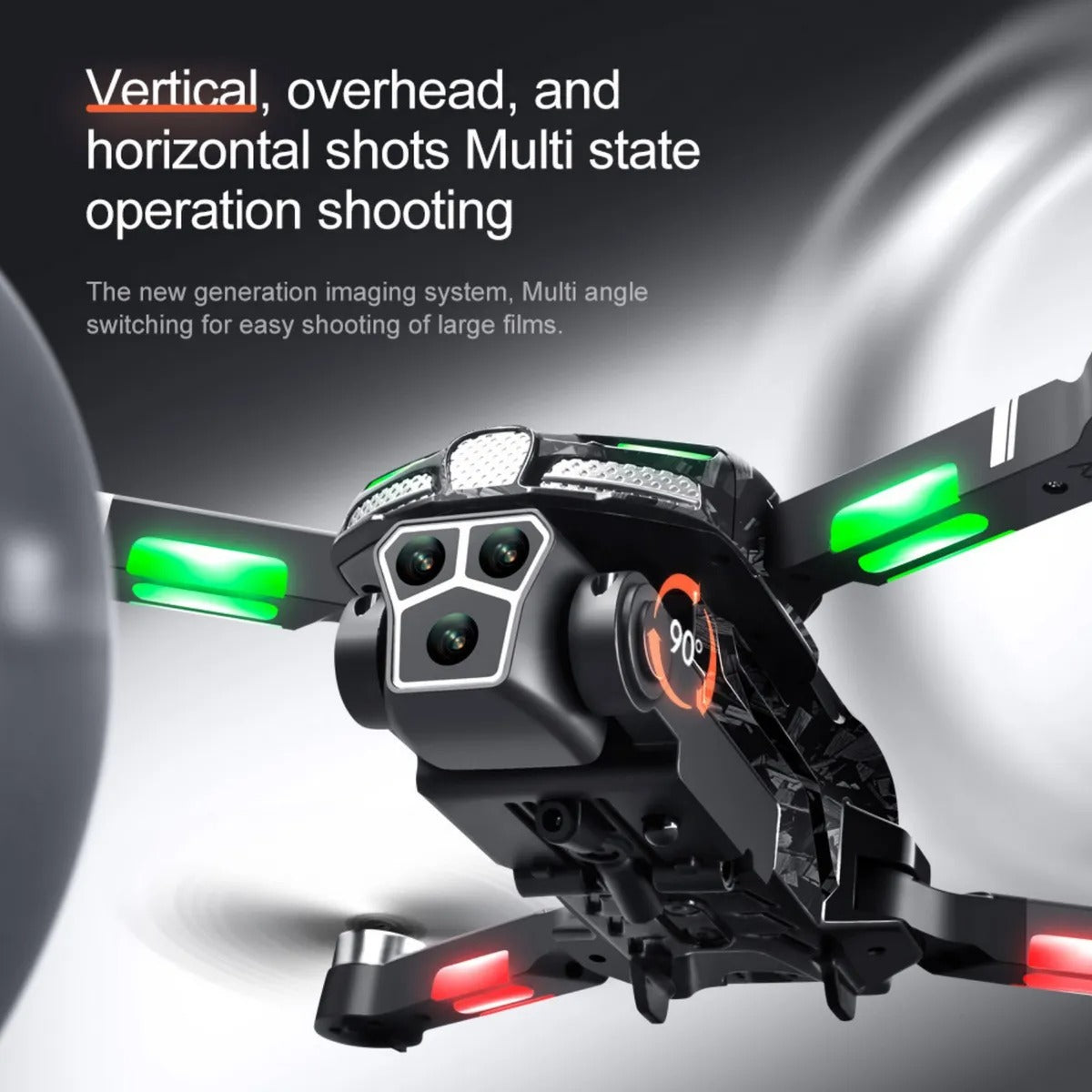 Dron V186 Con Tres Cámaras + Control Rem