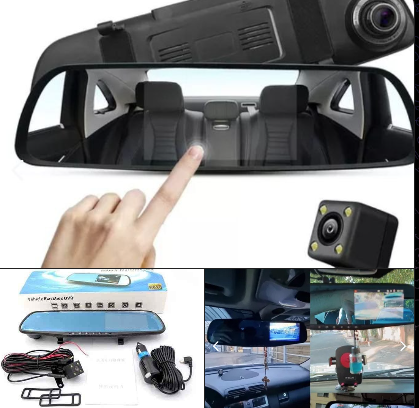 Espejo Retrovisor Inteligente con Cámara Dual HD
