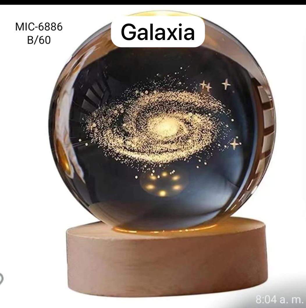 Esfera De Cristal Luz Led
